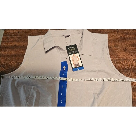 Eddie Bauer Women's Breathable Sleeveless Tech Shirt Gray Size Large NWT - Picture 9 of 10